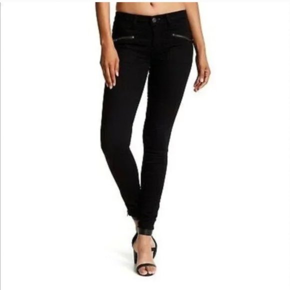JOIE black The Moto Skinny jean in caviar with zipper accents - Picture 10 of 10